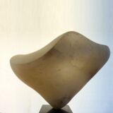 Sehnsucht nach Meer  –  Transparenter Alabaster, H 25 cm