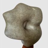 Blumenstern  –  Grüner Tuffstein, H 35 cm